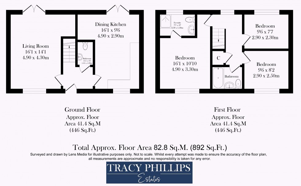 Floorplan for Foxtail Meadow, Standish, Wigan