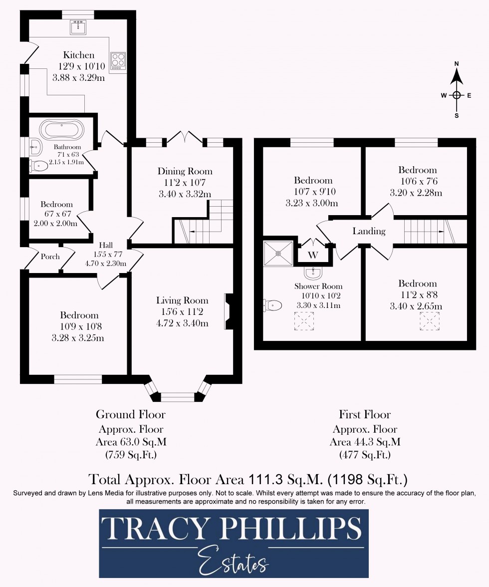 Floorplan for Oak Avenue, Standish, Wigan