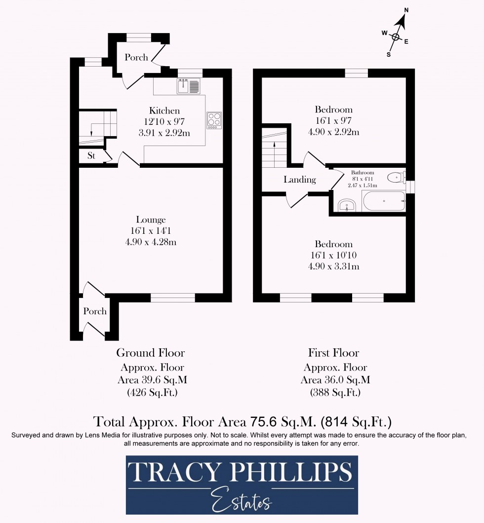 Floorplan for Bradley Lane, Standish, Wigan