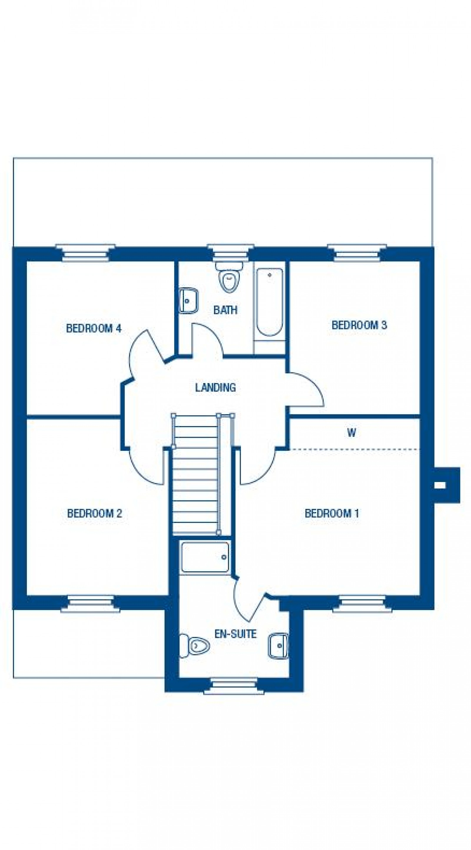 Floorplan for Range Drive, Standish, Wigan