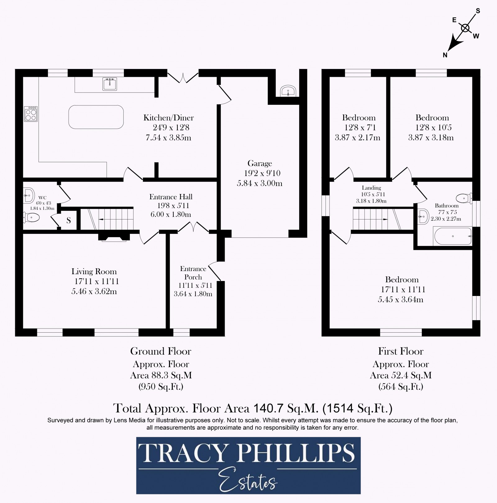 Floorplan for Elnup Avenue, Shevington, Wigan