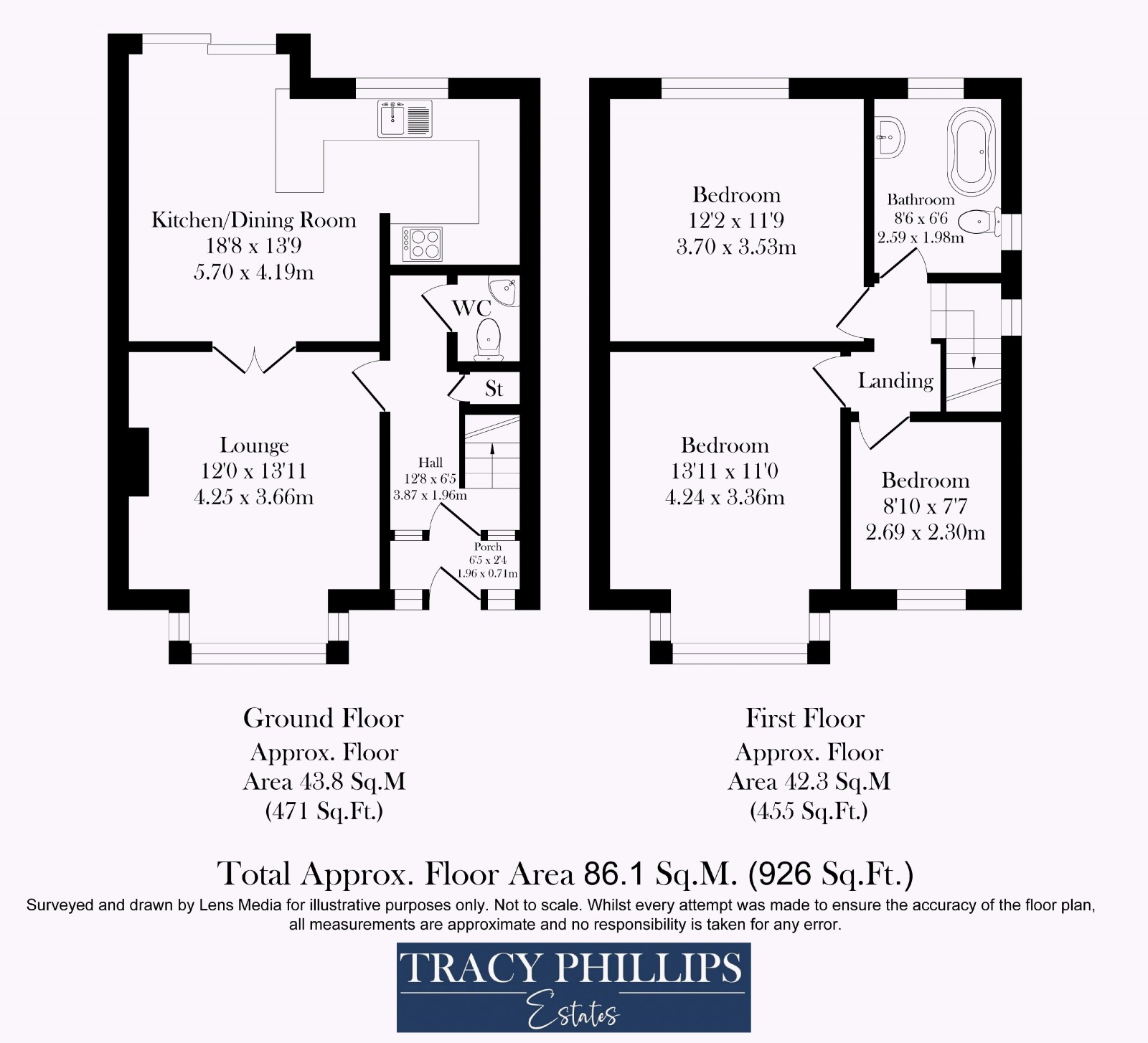 Floorplan for Mesnes Road, Wigan