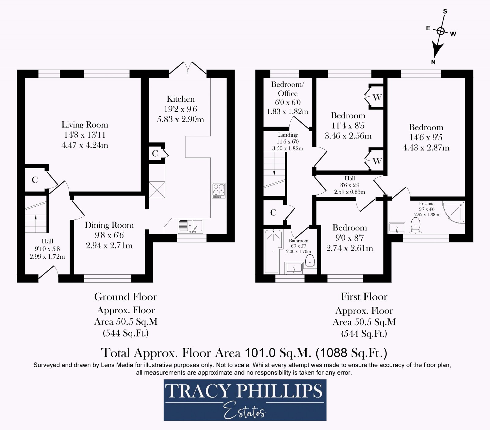 Floorplan for Lily Lane, Bamfurlong, Wigan