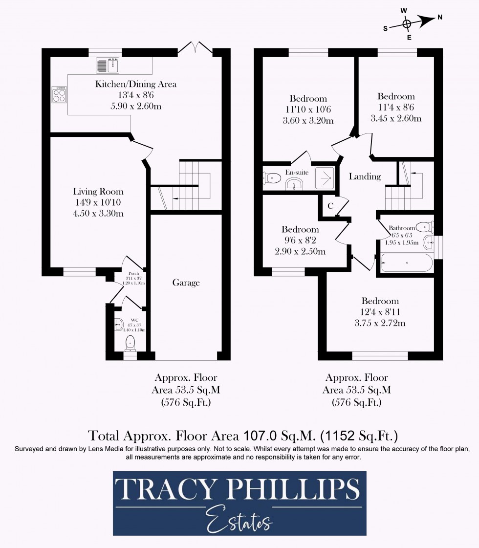 Floorplan for Sorrel Close, Standish, Wigan