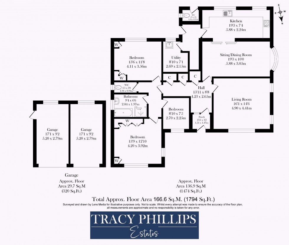 Floorplan for Back Lane, Appley Bridge, Wigan