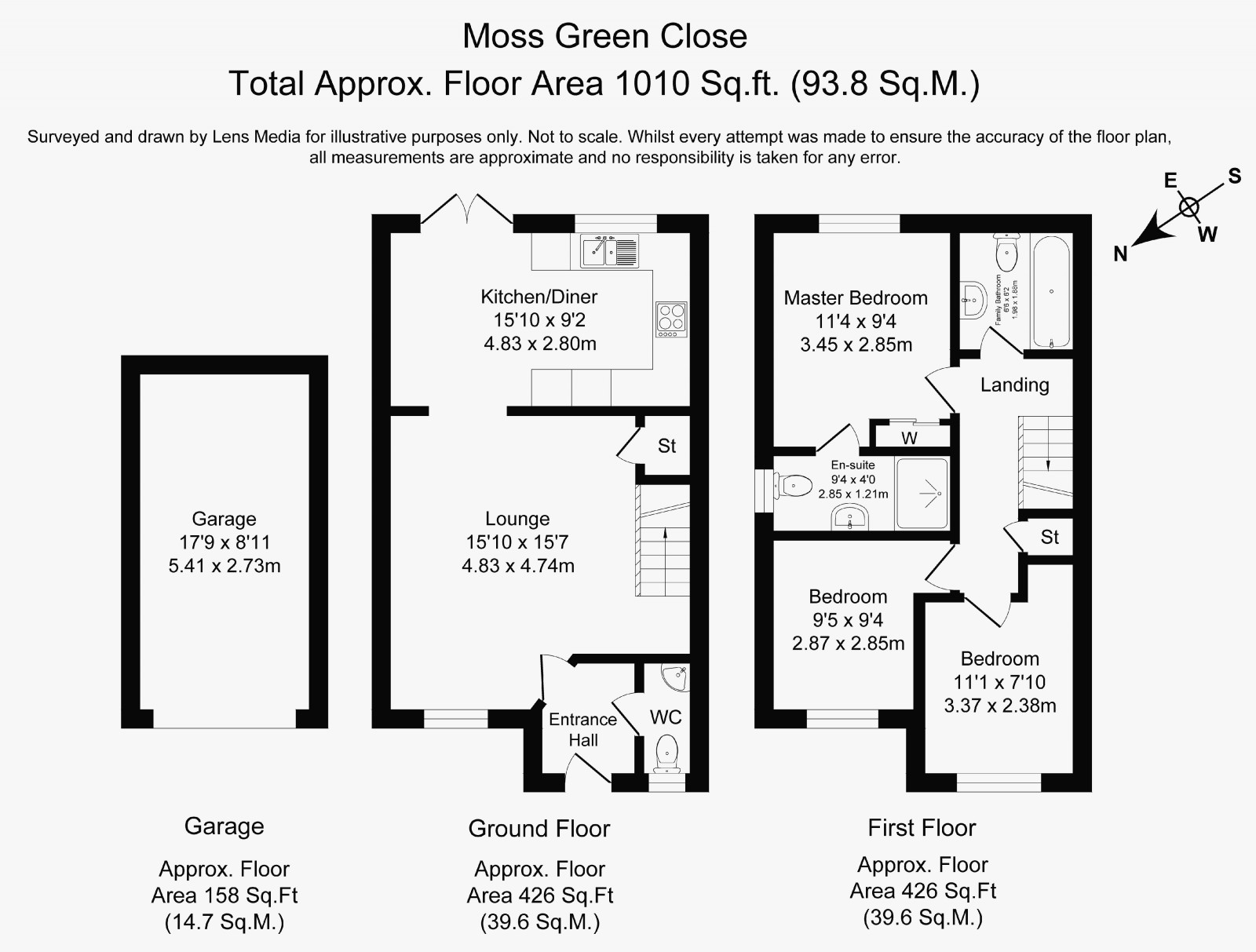 Floorplan for Moss Green Close, Standish, Wigan