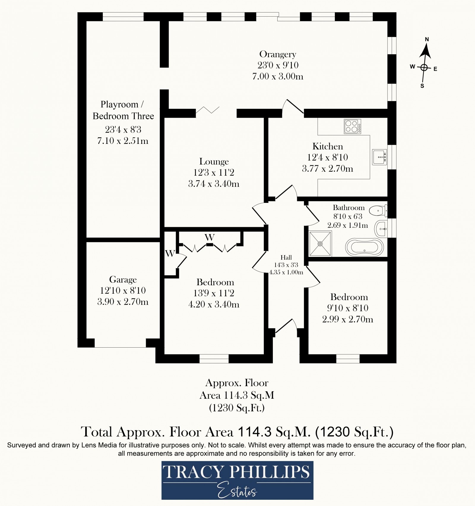 Floorplan for Coniston Avenue, Orrell, Wigan