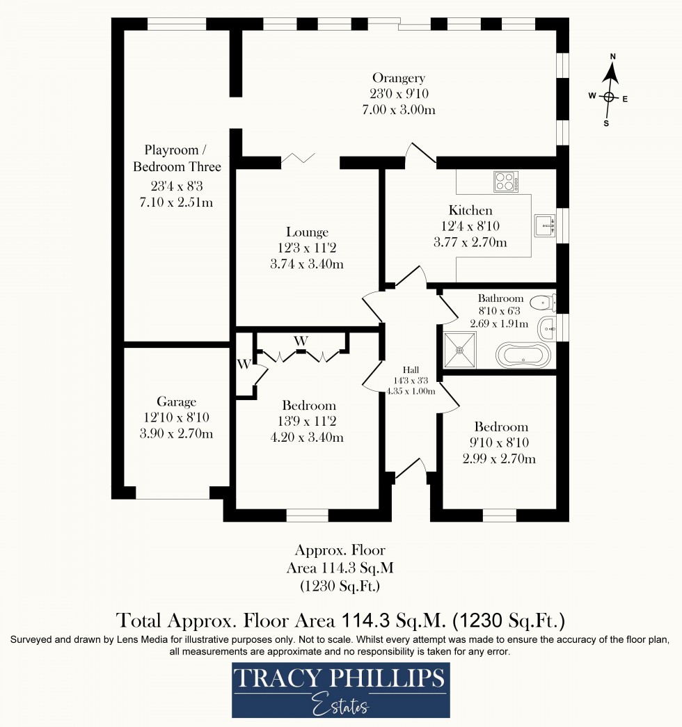 Floorplan for Coniston Avenue, Orrell, Wigan