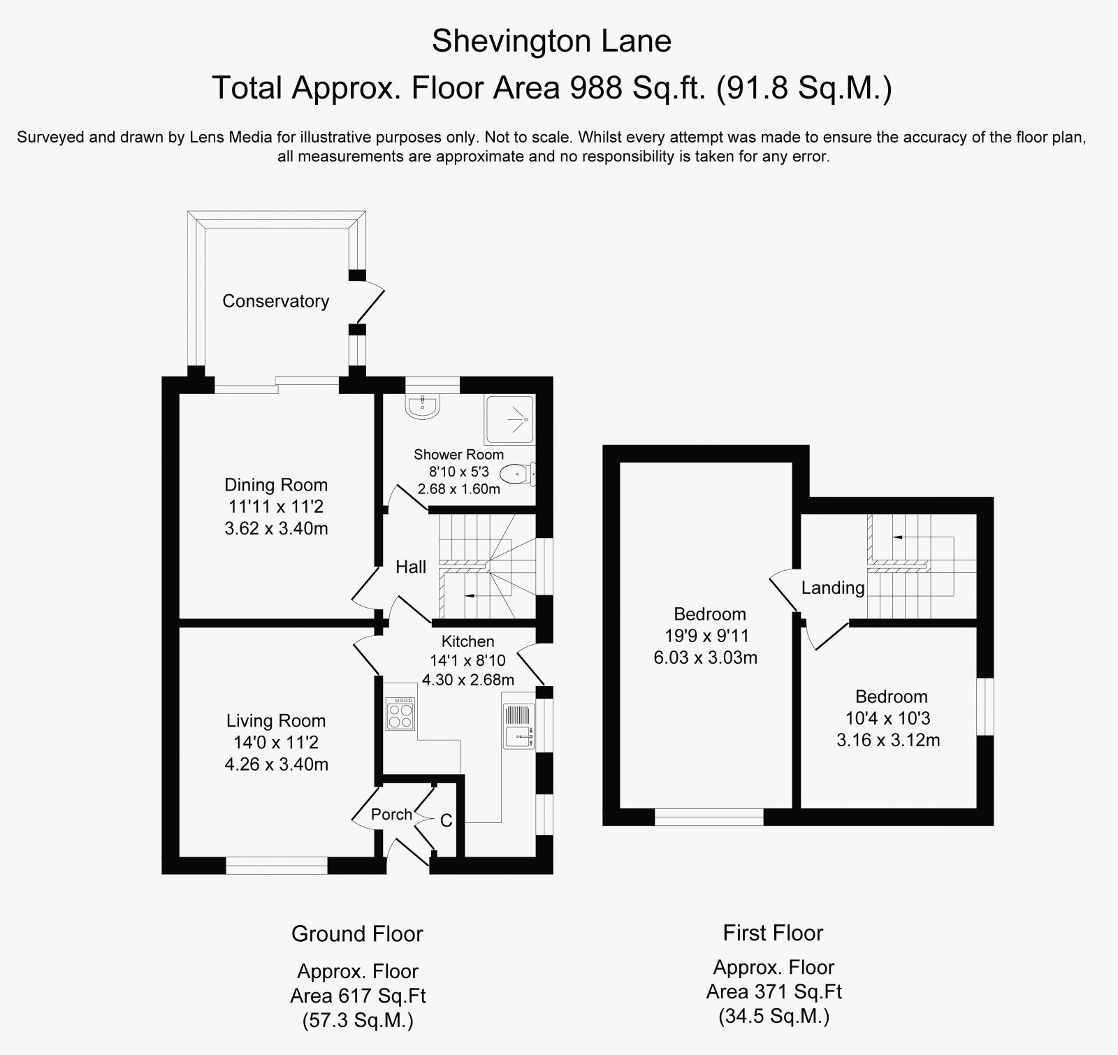 Floorplan for Shevington Lane, Shevington, Wigan