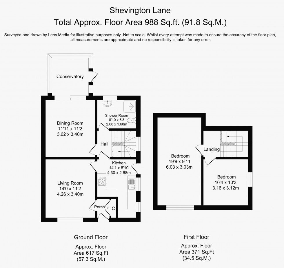 Floorplan for Shevington Lane, Shevington, Wigan