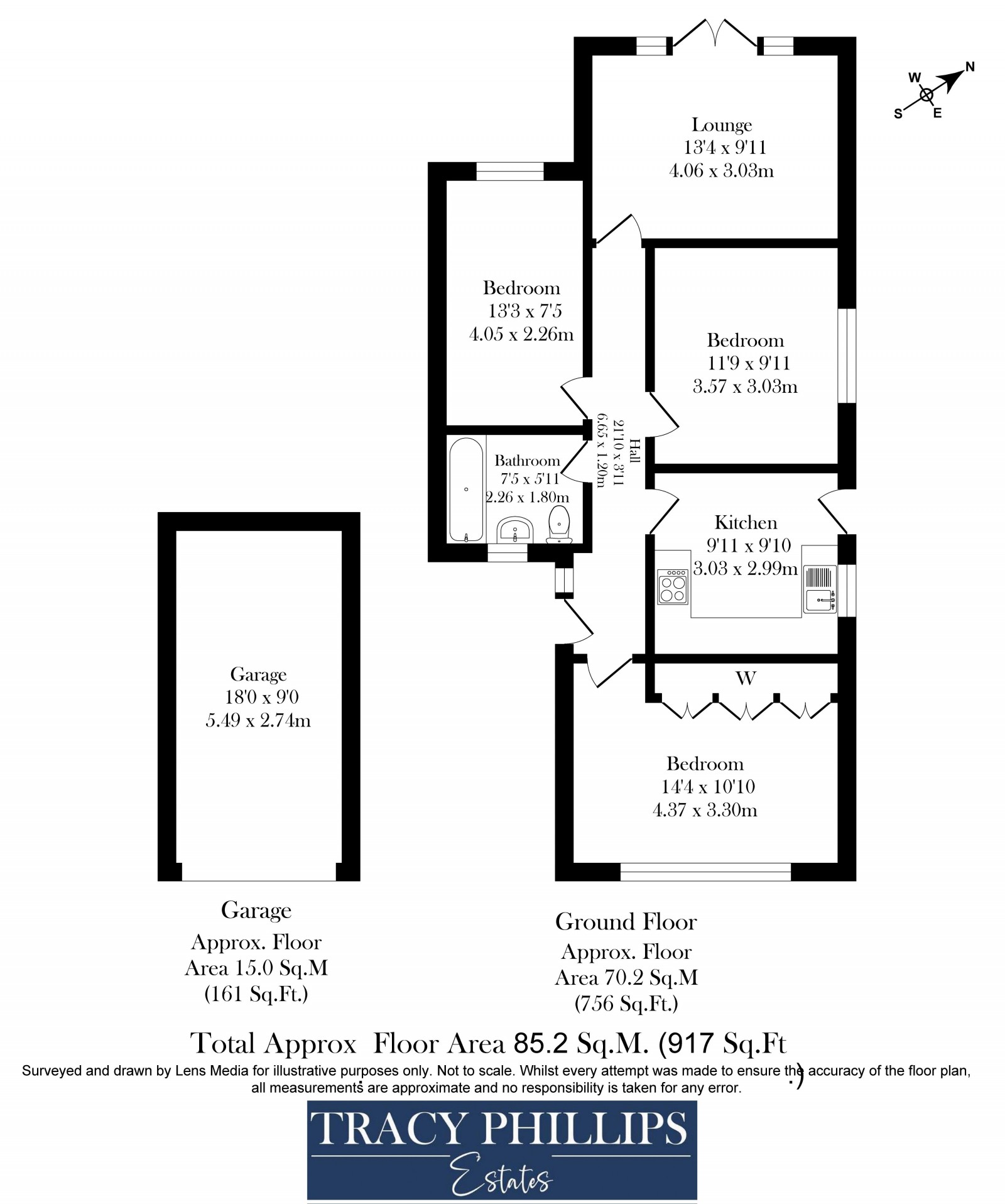 Floorplan for Kilburn Drive, Shevington, Wigan