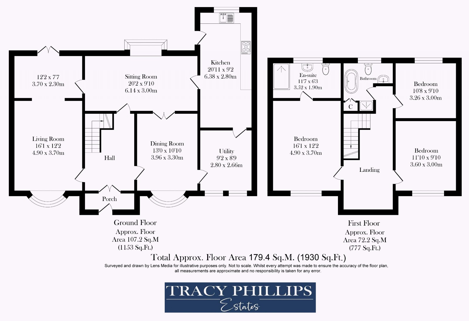 Floorplan for Hall Lane, Wrightington, Wigan