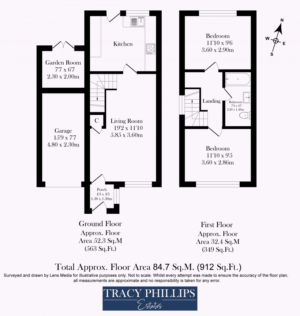 Floorplan for Essex Road, Standish, Wigan