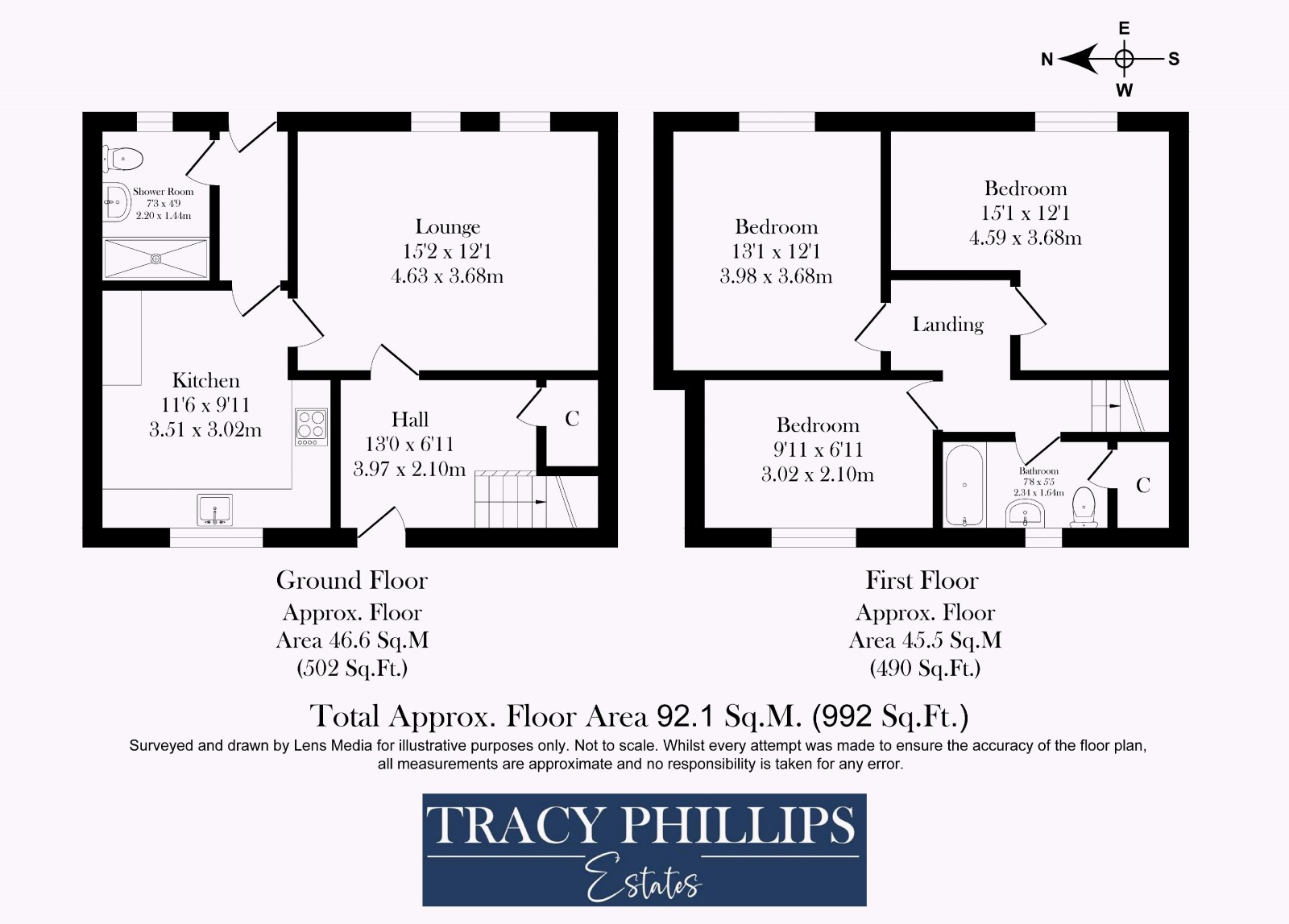 Floorplan for Fairhurst Avenue, Standish, Wigan