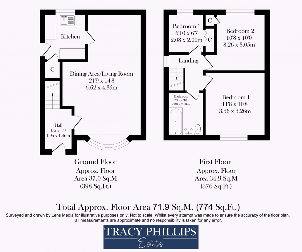 Floorplan for Moor Avenue, Appley Bridge, Wigan