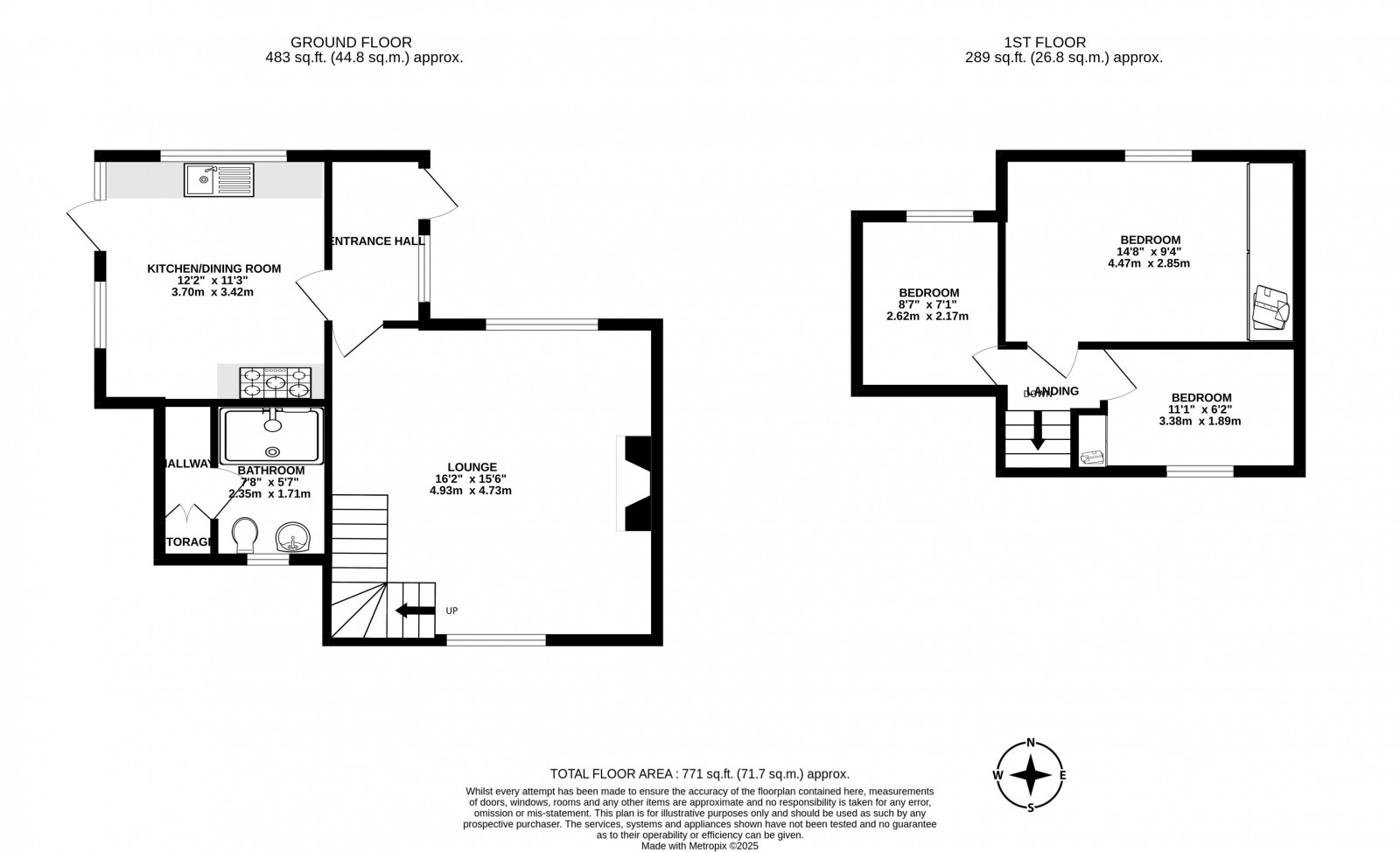 Floorplan for The Nook, Appley Bridge, Wigan