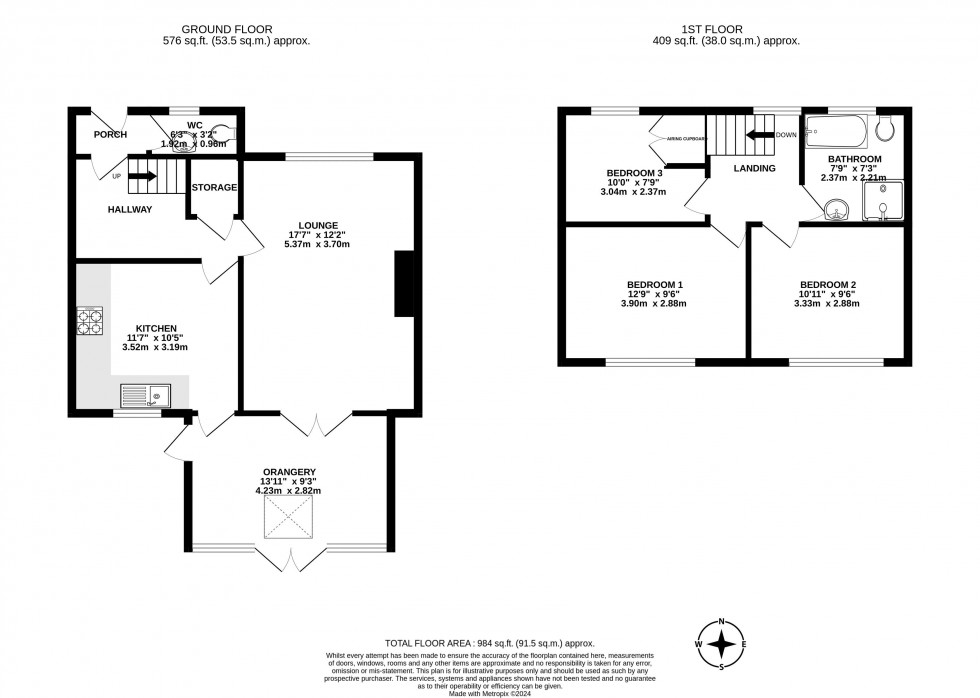 Floorplan for Gidlow Lane, Wigan