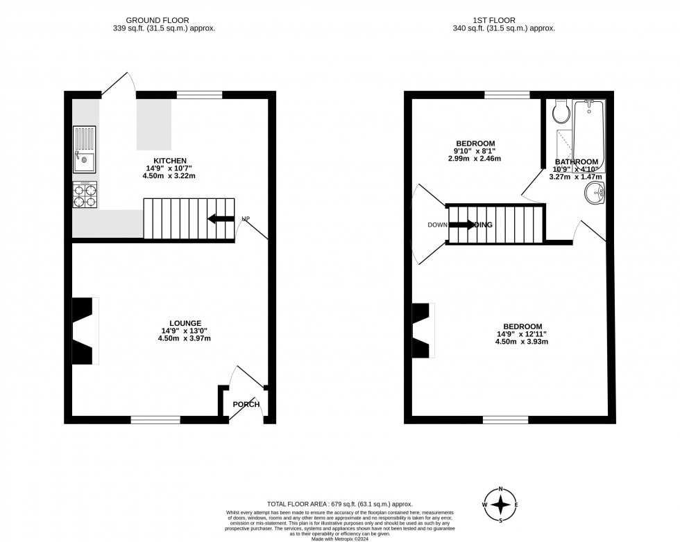 Floorplan for New Street, Blackrod, Bolton