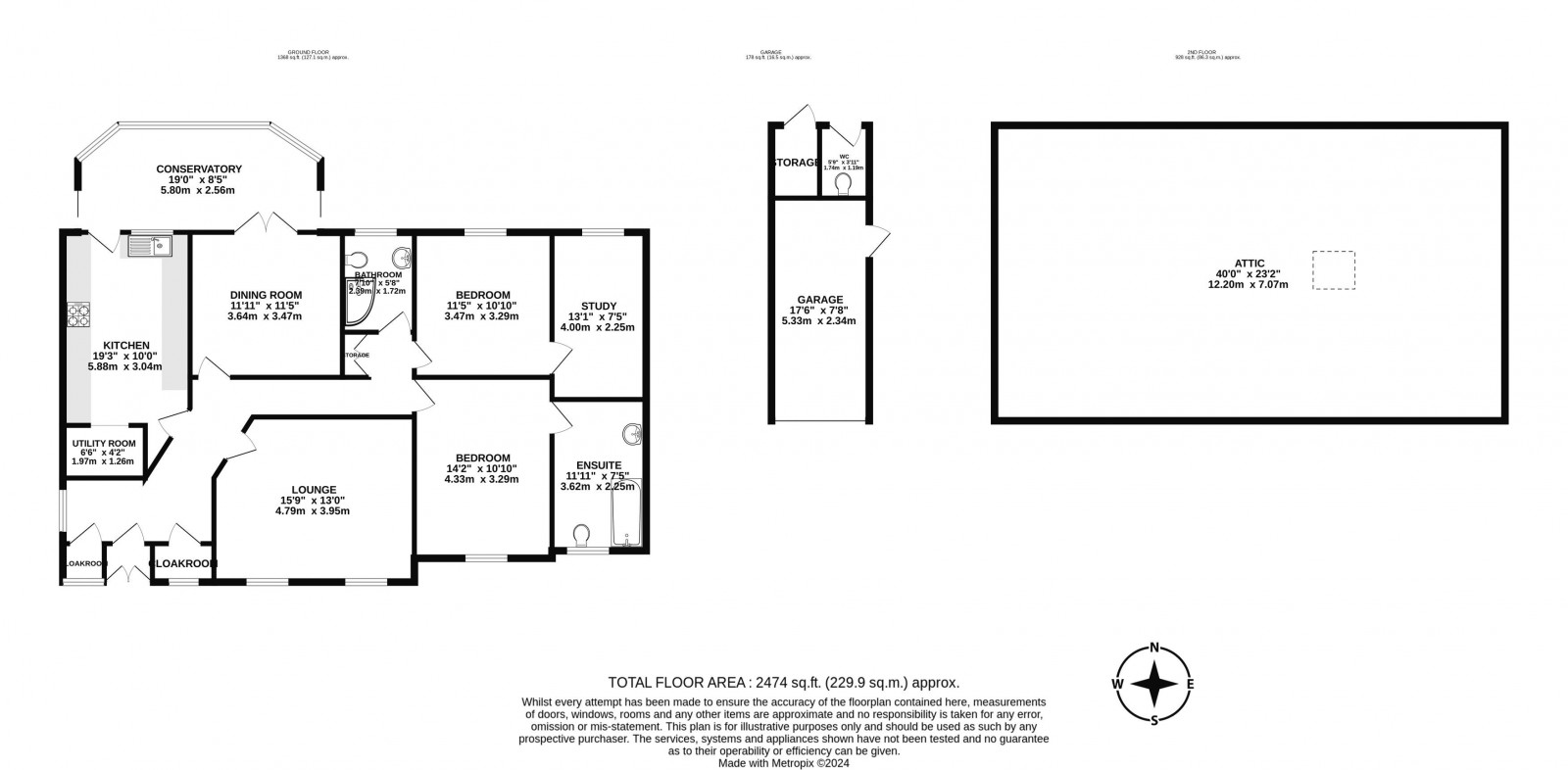 Floorplan for Clifton Crescent, Swinley, Wigan