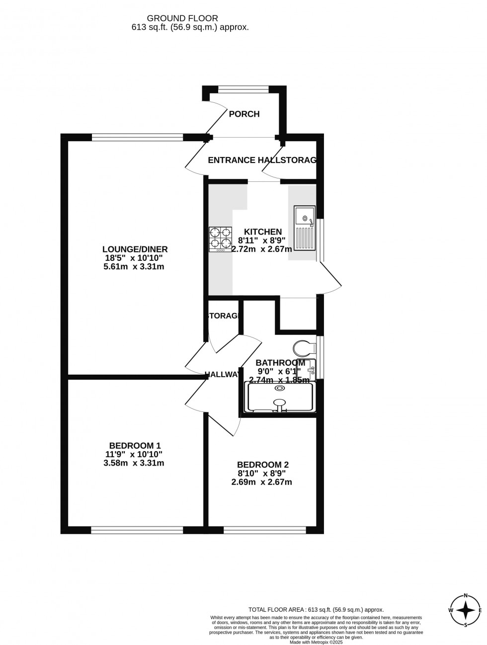 Floorplan for Runshaw Avenue, Appley Bridge, Wigan