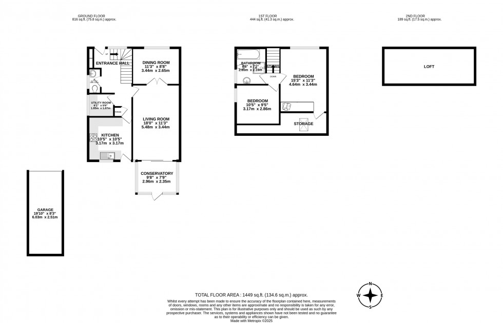 Floorplan for Rudyard Avenue, Standish, Wigan